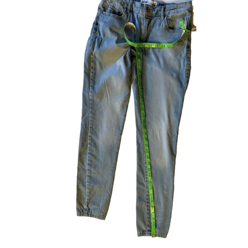 Garage Womens Highwaist Straight Jeans Sz7 26 waist Light Wash Flawed Gem READ - Picture 11 of 12